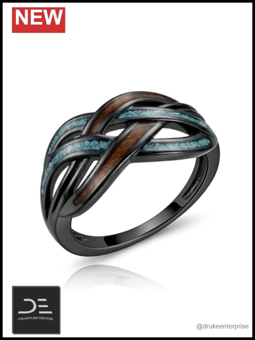 925 Sterling Silver Celtic Knot Ring Infinity Women's Size 8